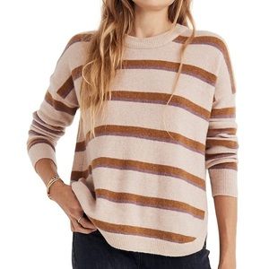 Madewell Westlake Striped Sweater in Coziest Yarn